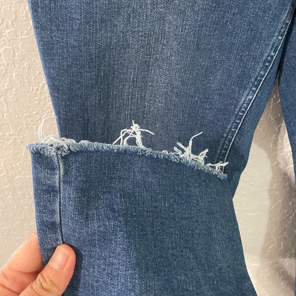 JJill 2019 Kick-Flare Ankle Jeans, Raw hem, ankle cropped jeans; size 4 - Picture 7 of 7